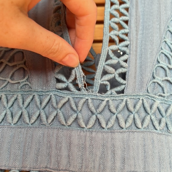 Free People I Think I Love You Dress in Cornflower Blue. Size 2 - Picture 9 of 11